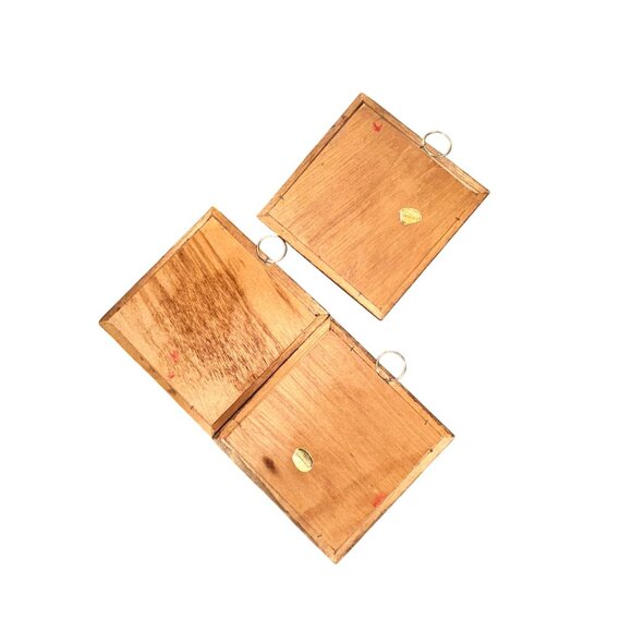 Vintage Framed Ceramic Tile Art Set Of 3 Antique Cars Cadillac Rolls Royce Renau - Picture 7 of 7